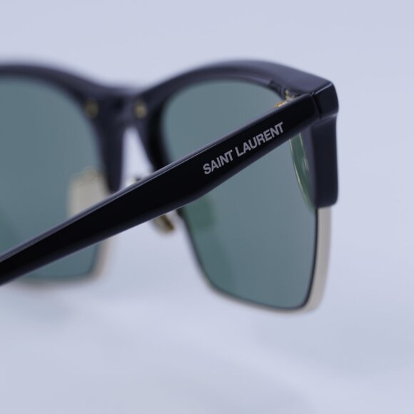 ?️ New Saint Laurent SL767 001 Sunglasses - Shiny Black/Gold Frame main image 9